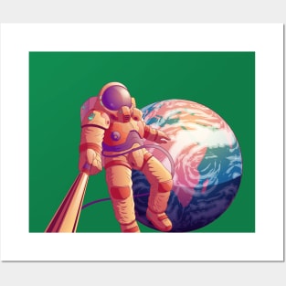 Astronaut Selfie Posters and Art